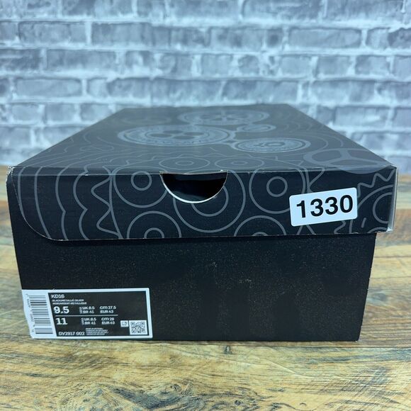 Nike KD 16 Low Pathway Royalties Black Silver DV2917-002 Mens Size 9.5 New - Picture 6 of 6